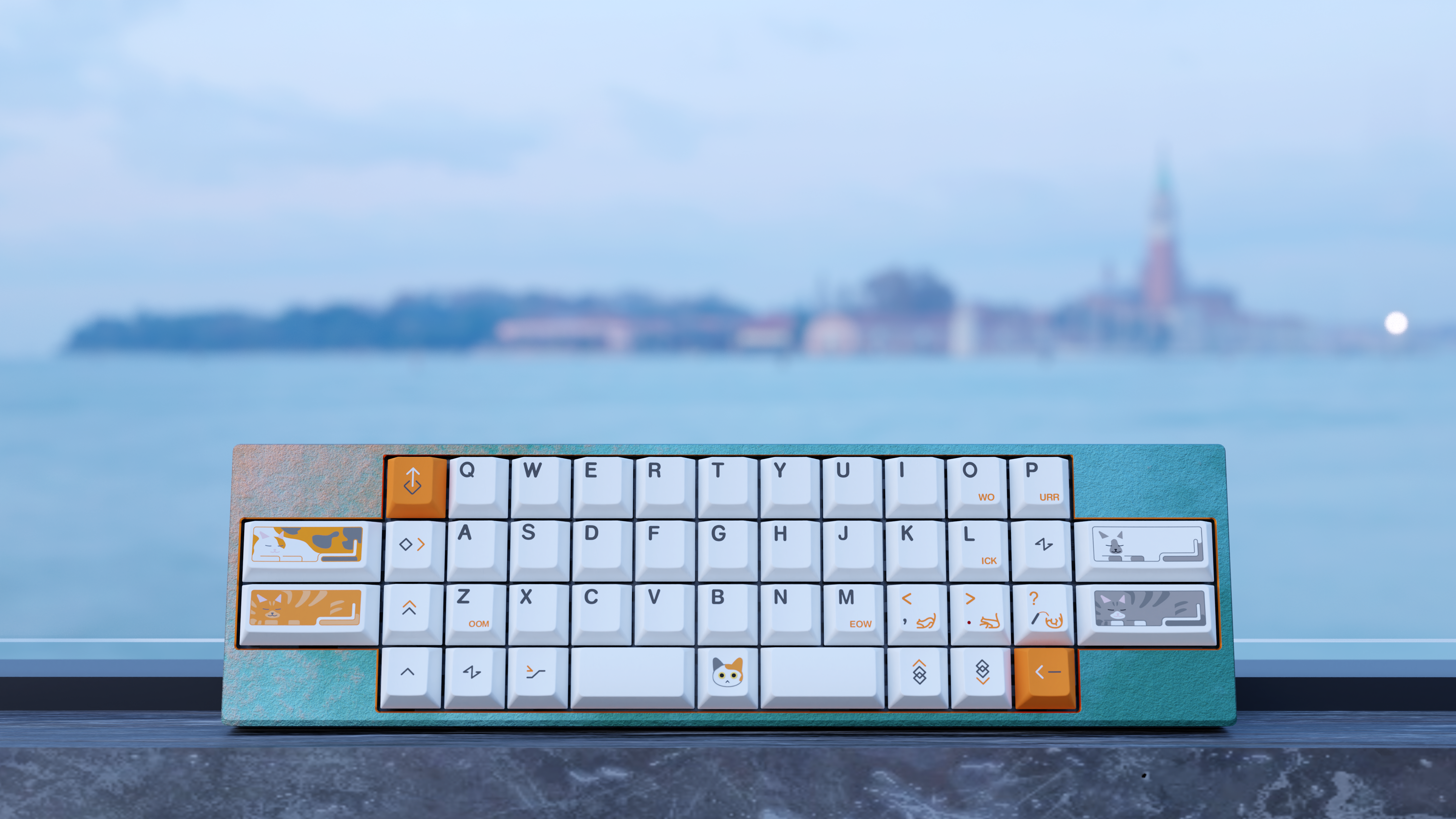 MW Calico Keycaps